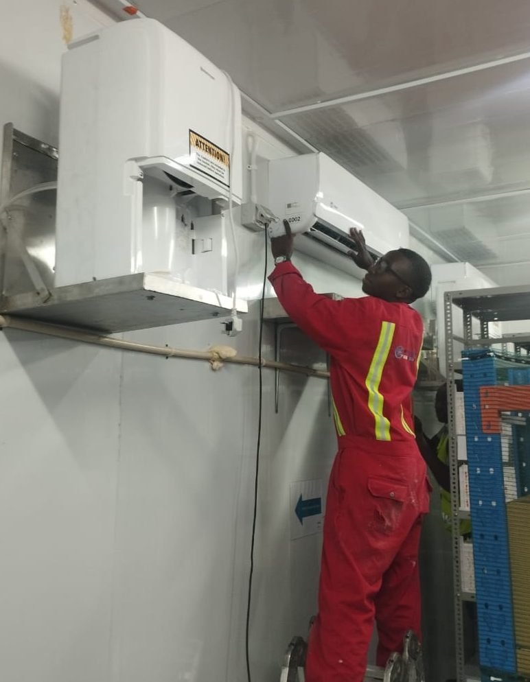 Air conditioner installation professionals in Nairobi.
